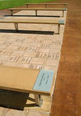 Benches and Pavers in Honoree Plaza