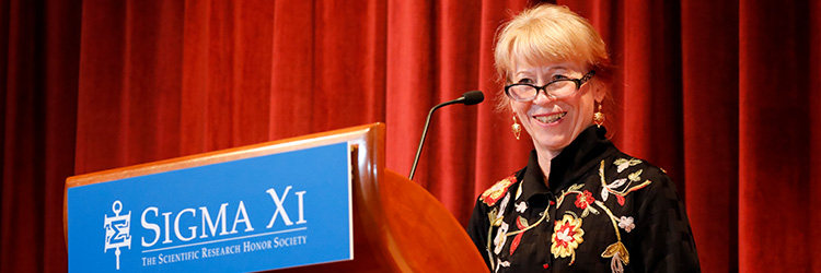 Geraldine Richmond at Podium 