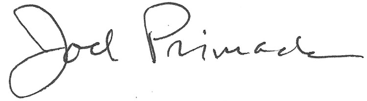Joel Primack signature